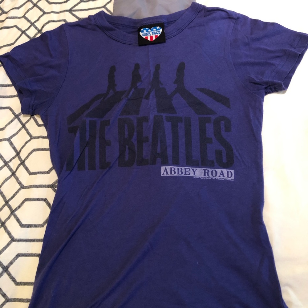 Junk food purple Beatles t-shirt